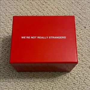 We're Not Really Strangers Game